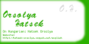 orsolya hatsek business card
